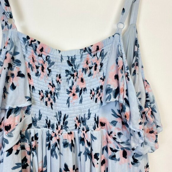 Torrid Floral Off the Shoulder Dress - Picture 10 of 14